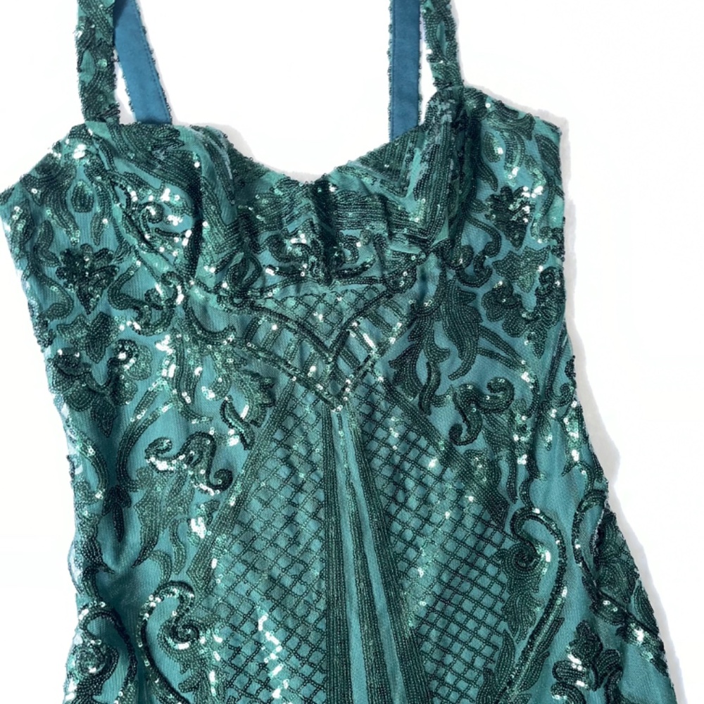 🇺🇦Lace Cocktail dress Dark Green Exclusive - Picture 6 of 11
